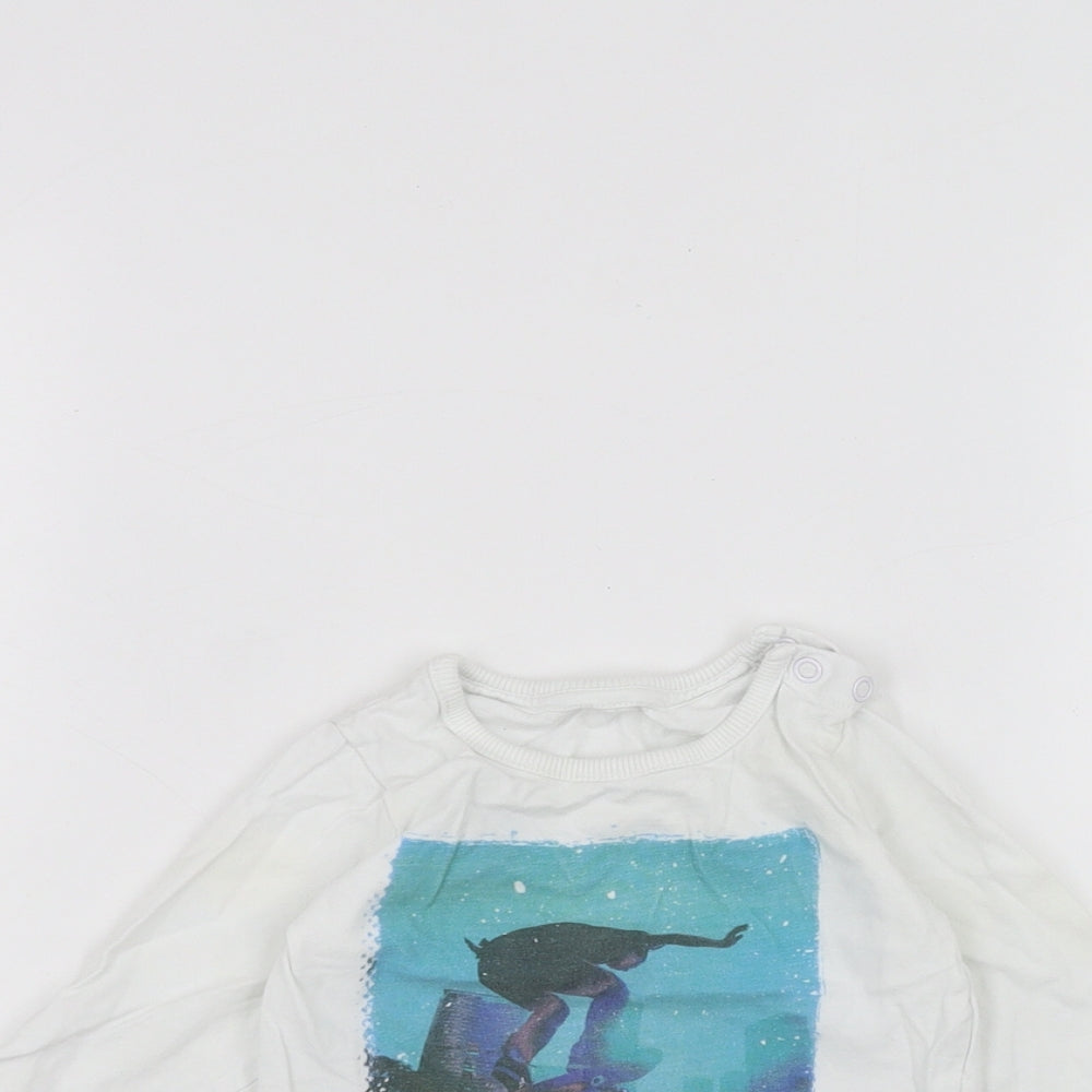 Mothercare Baby White   Basic T-Shirt Size 3-6 Months