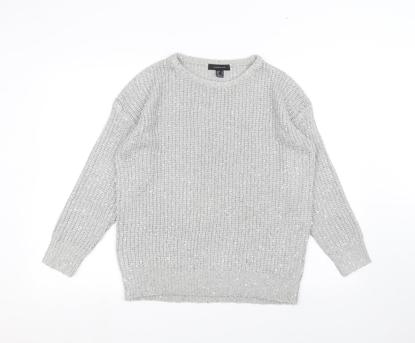 Atmosphere Womens Silver   Pullover Jumper Size L