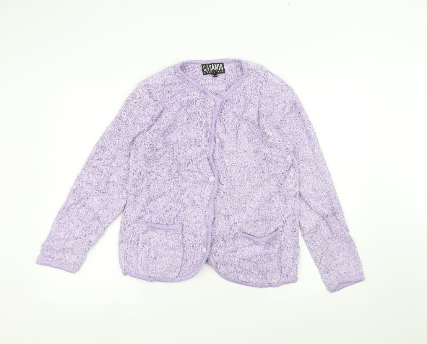 casamia Womens Purple   Cardigan Jumper Size M