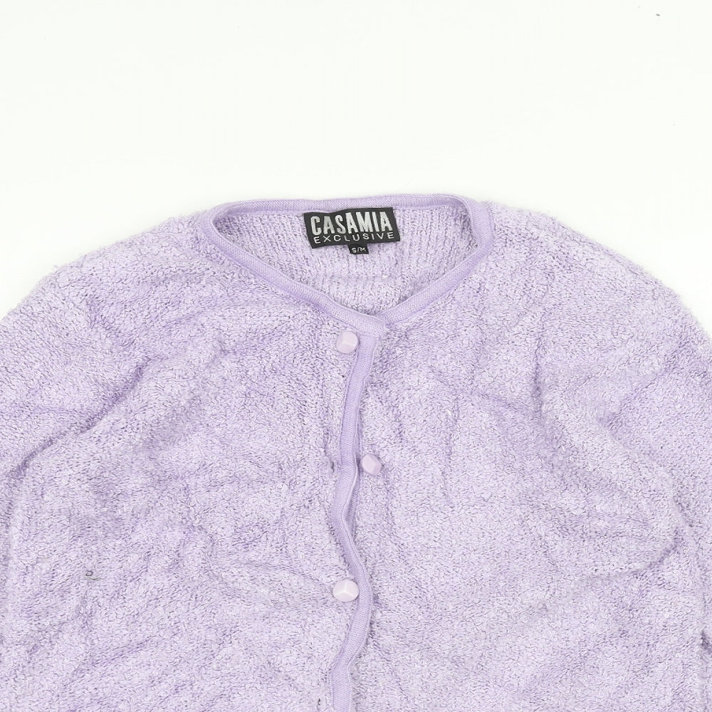 casamia Womens Purple   Cardigan Jumper Size M