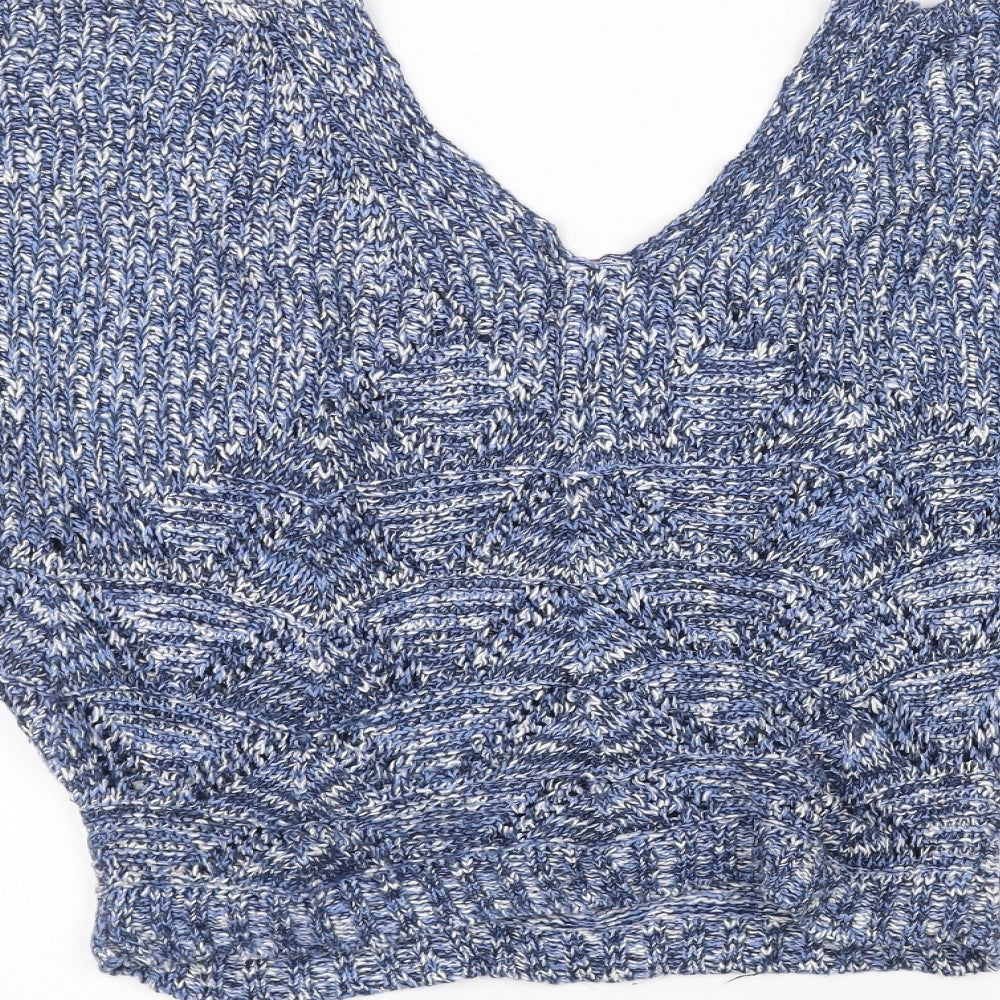 Be beau Womens Blue   Basic Blouse Size 10