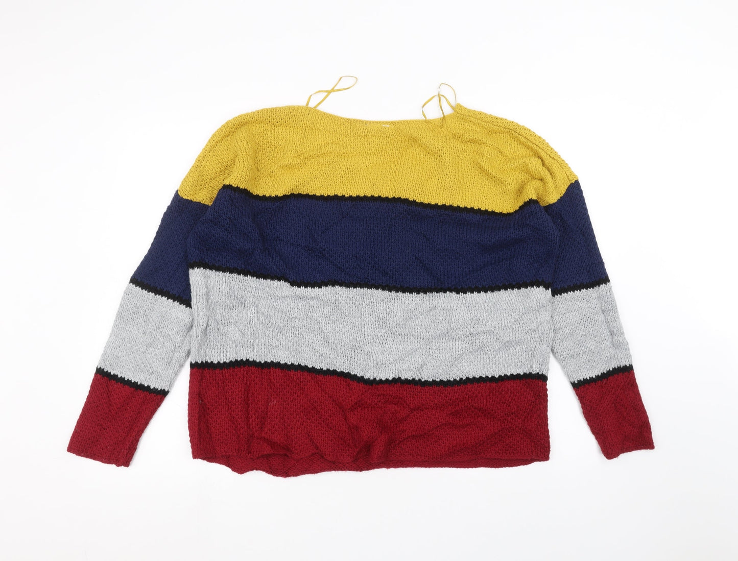 New Look Womens Multicoloured Striped  Pullover Jumper Size 10