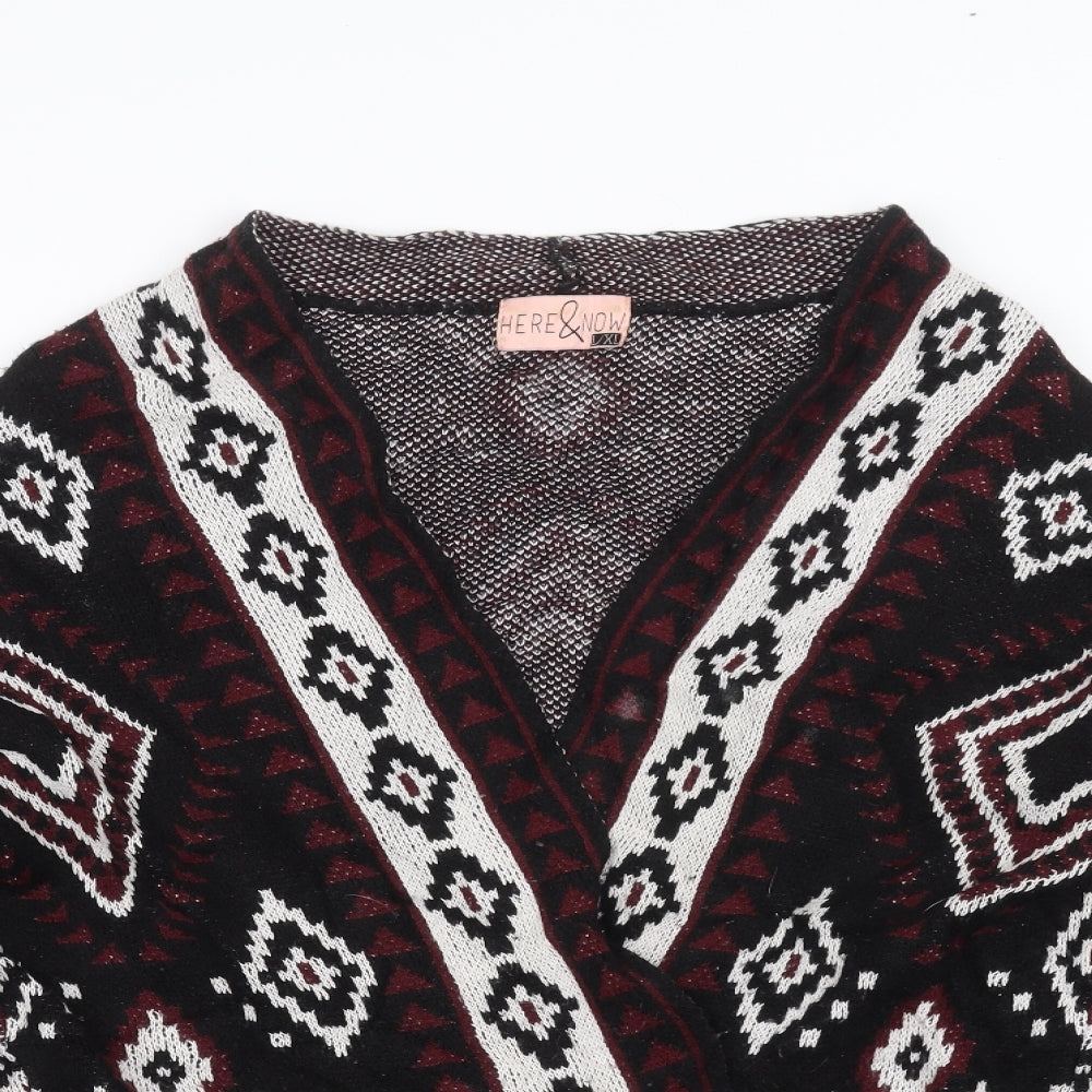 HERE & NOW Womens Black   Cardigan Jumper Size L