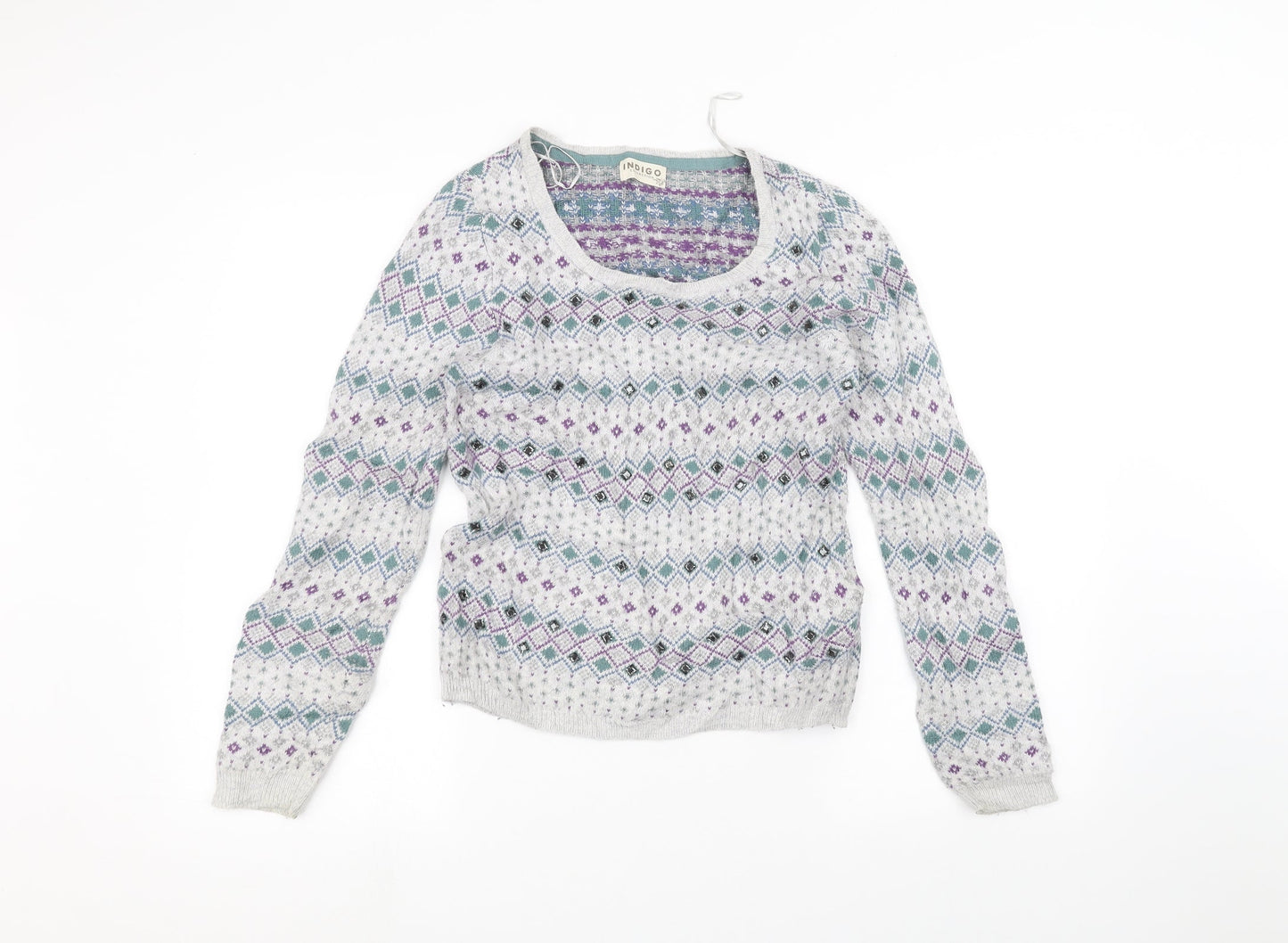 Marks and Spencer Womens Grey   Pullover Jumper Size 8