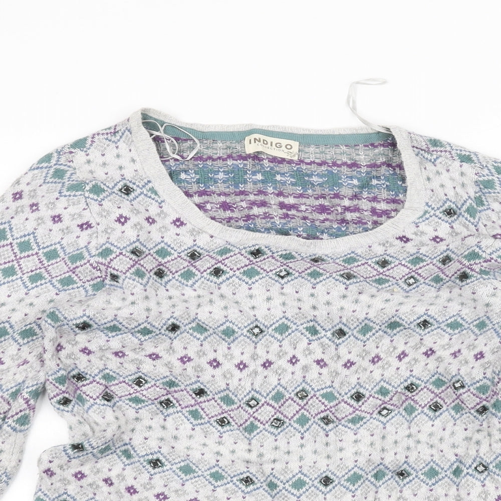 Marks and Spencer Womens Grey   Pullover Jumper Size 8