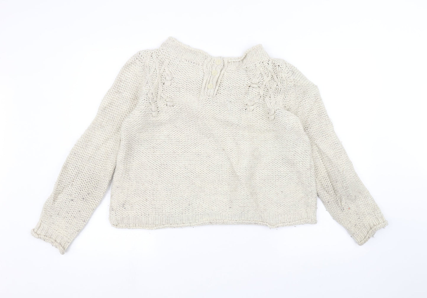 Marks and Spencer Womens White   Pullover Jumper Size 12