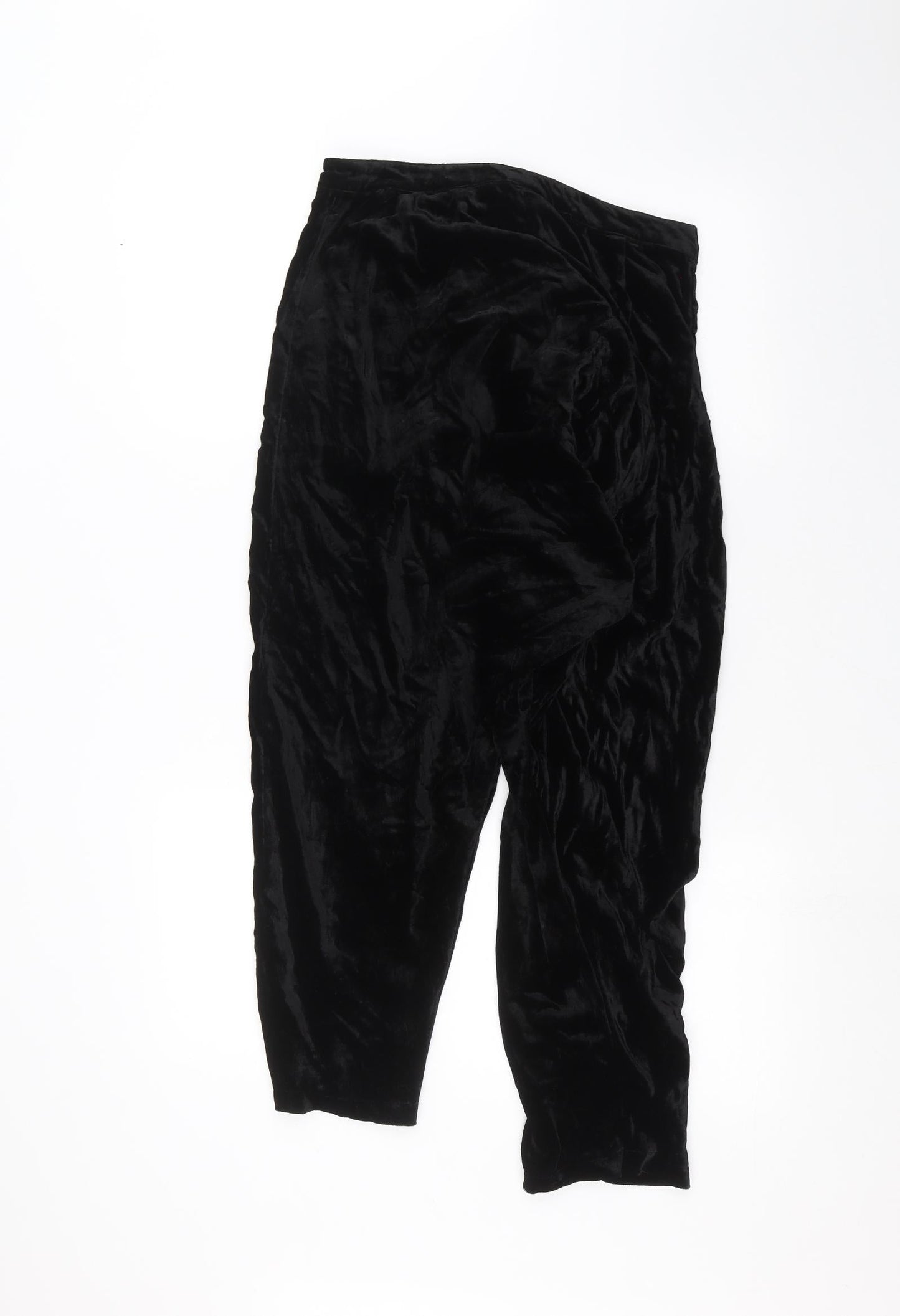 H&M Womens Black   Trousers  Size 10 L22 in