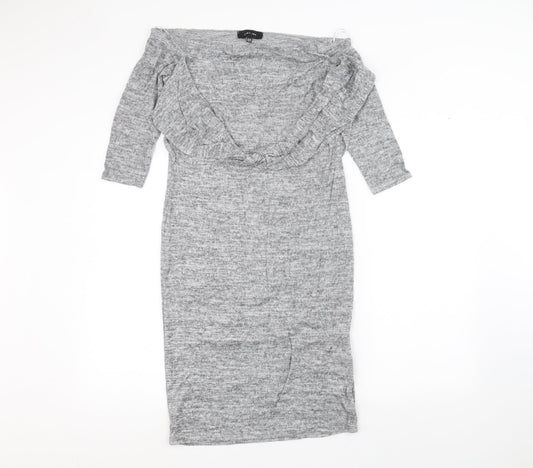 Lost ink Womens Grey   A-Line  Size 10