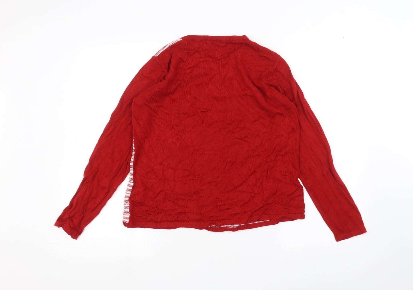 BM Womens Red   Pullover Jumper Size M