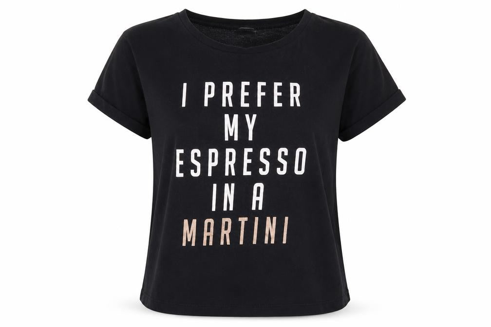 New Look Womens Black Solid  Top Pyjama Top Size M  - I Prefer My Espresso in a Martini