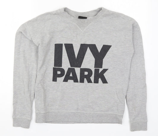 IVY PARK Womens Grey   Pullover Sweatshirt Size XS