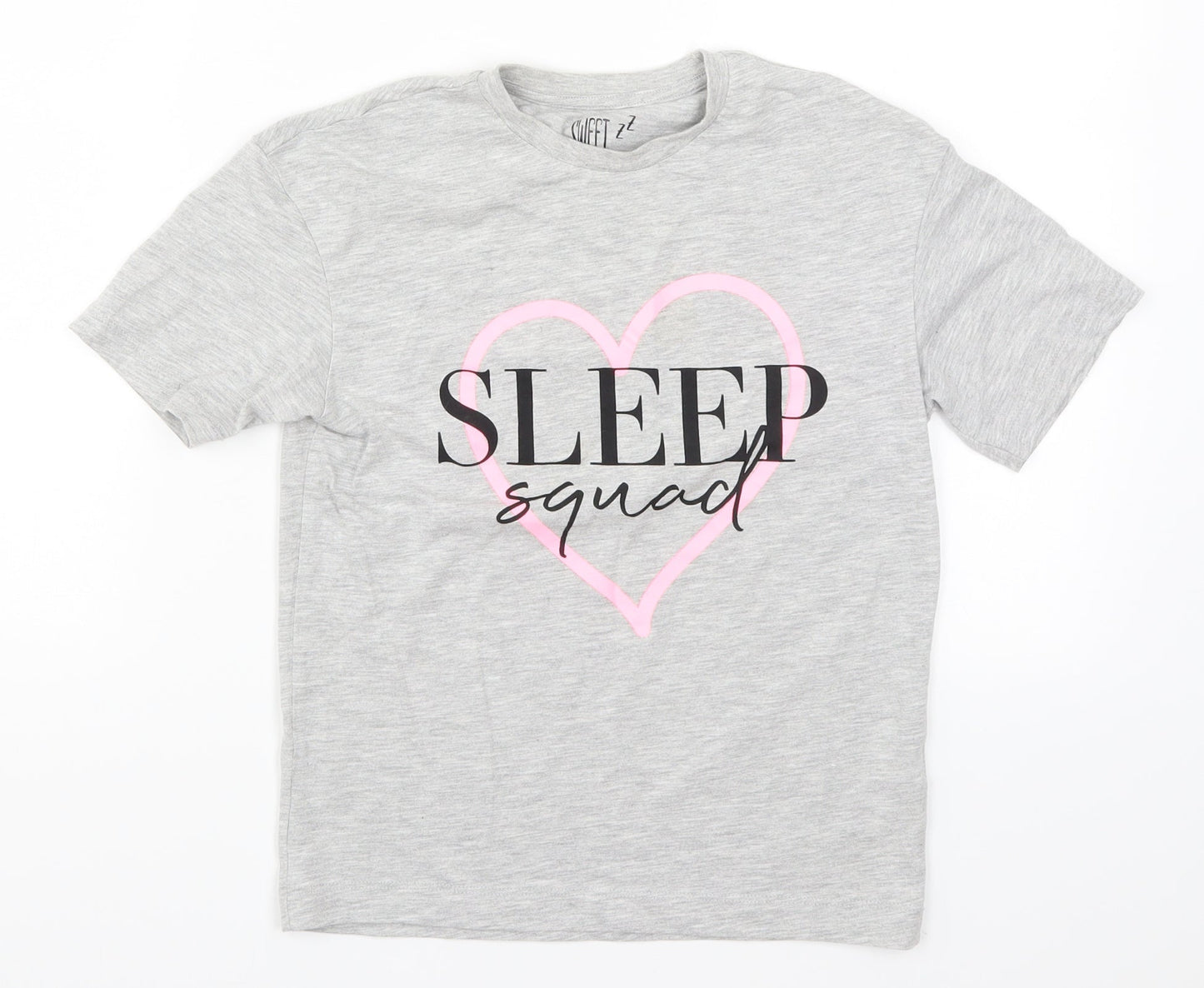 Matalan Girls Grey Solid  Top Pyjama Top Size 9 Years  - Sleep Squad