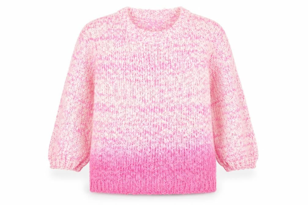 Topshop Womens Pink  Knit Pullover Jumper Size 6  - Ombre