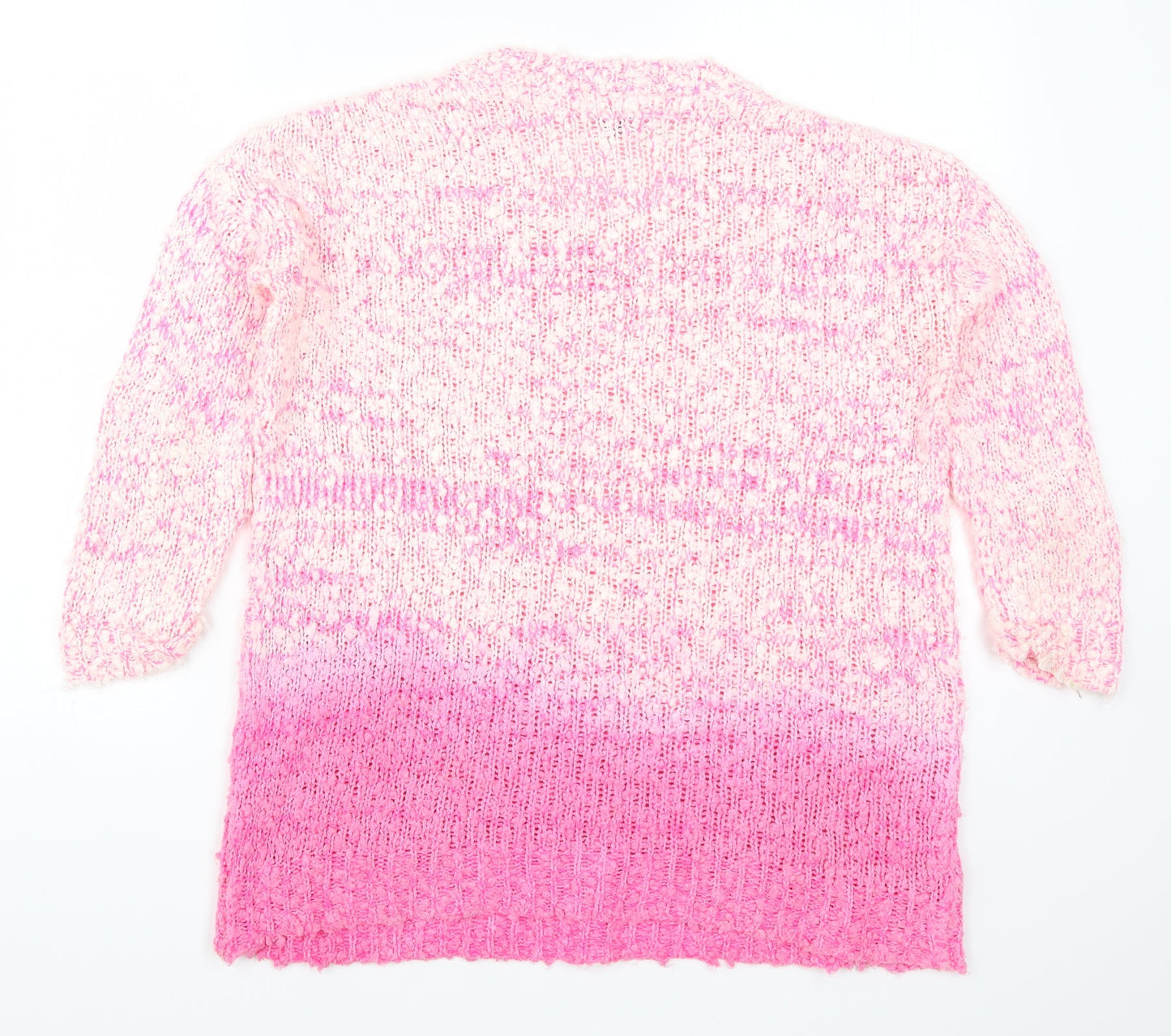 Topshop Womens Pink  Knit Pullover Jumper Size 6  - Ombre