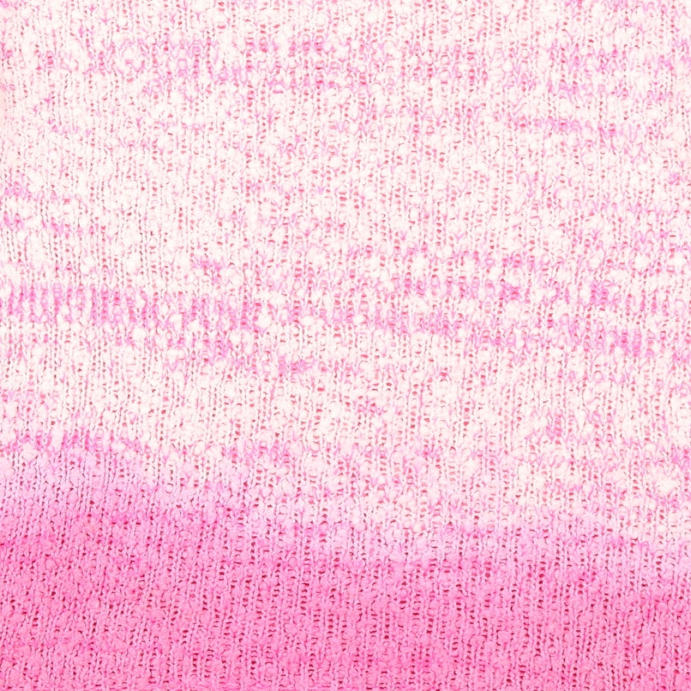 Topshop Womens Pink  Knit Pullover Jumper Size 6  - Ombre