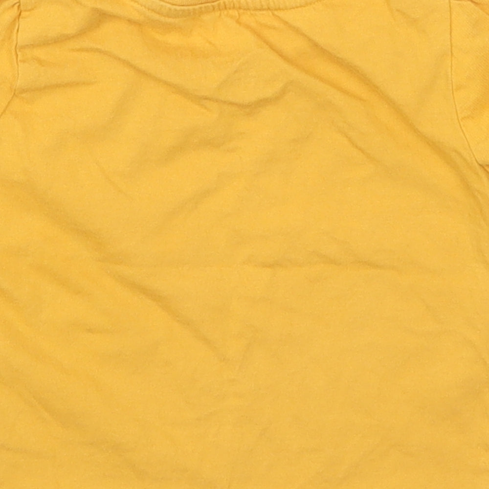 Primark Girls Yellow   Basic T-Shirt Size 12-18 Months  - Mummy and Me Zebra