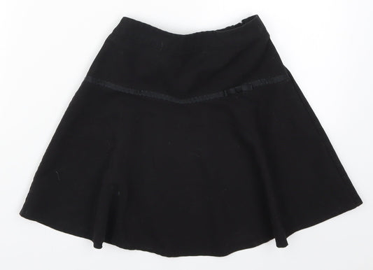 George Girls Black   Skater Skirt Size 7-8 Years