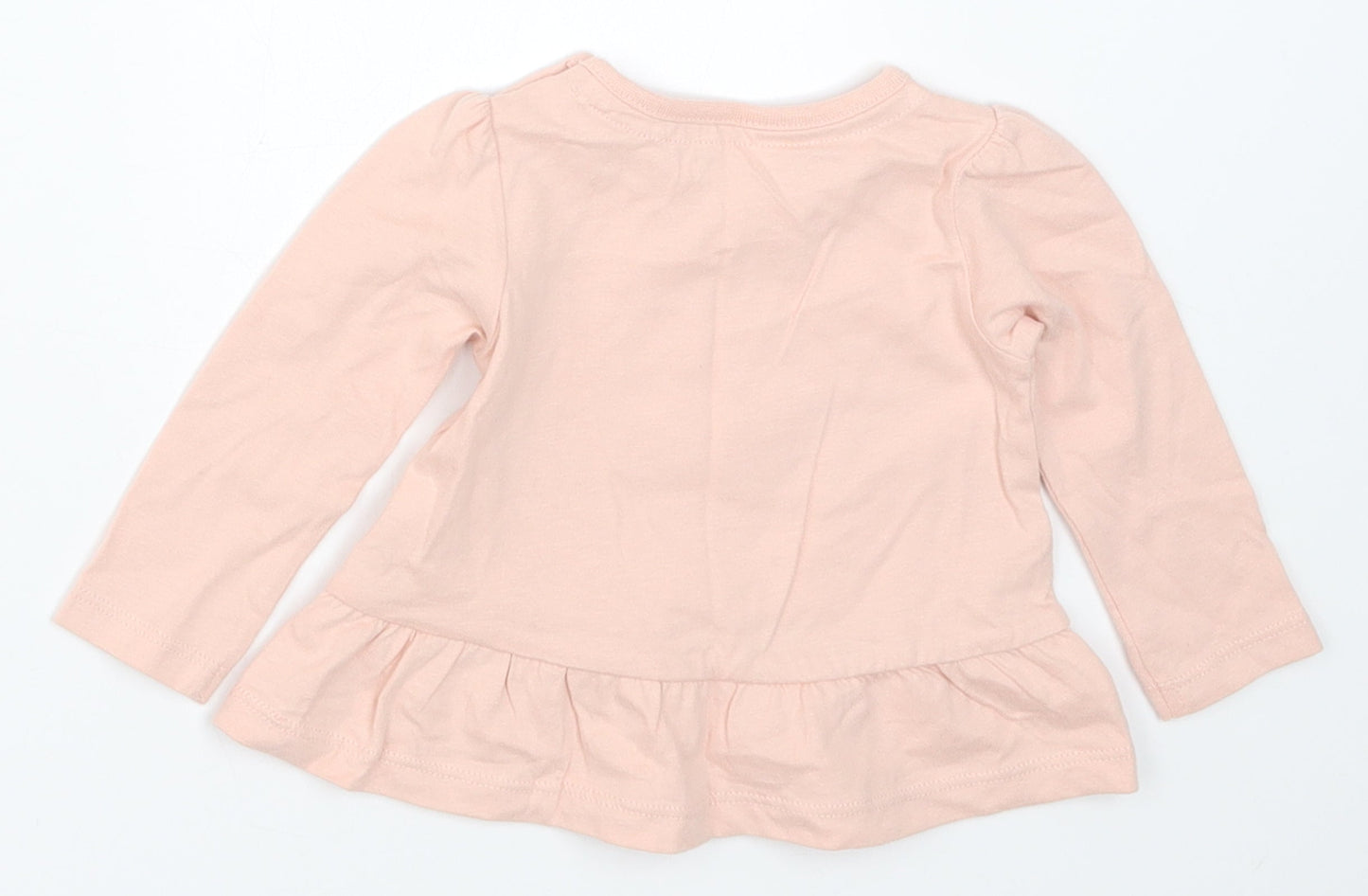TU Girls Pink   Basic T-Shirt Size 0-3 Months