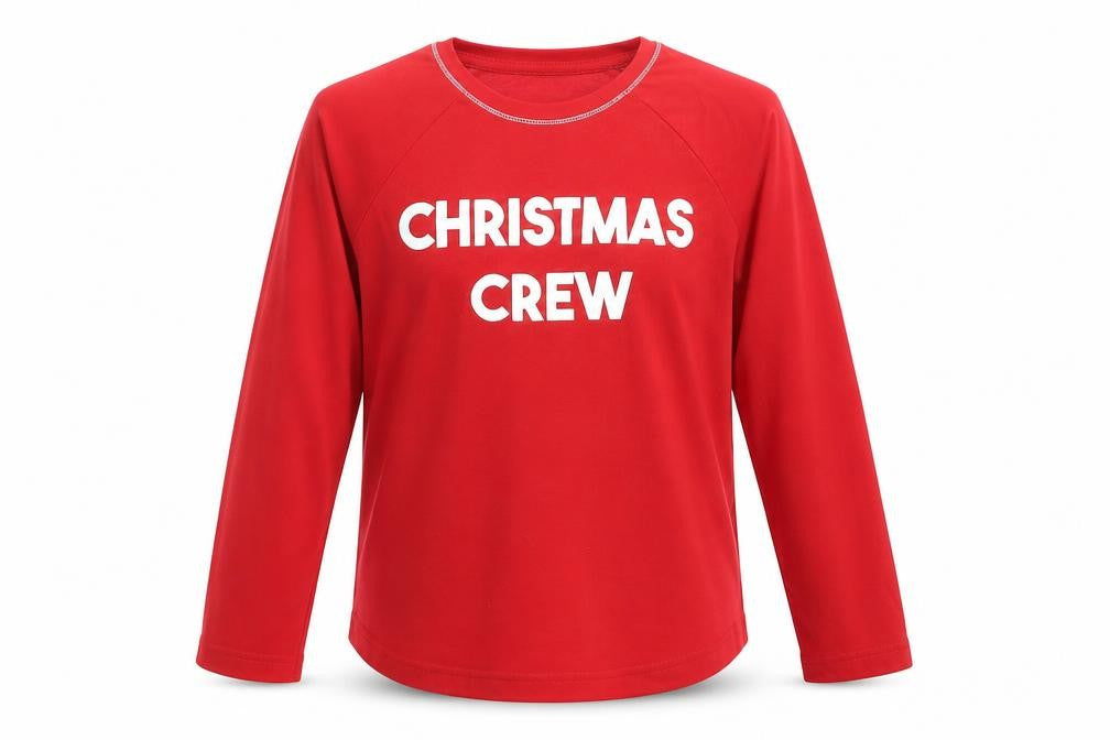Matalan Boys Red Geometric   Pyjama Top Size 10-11 Years  - Christmas