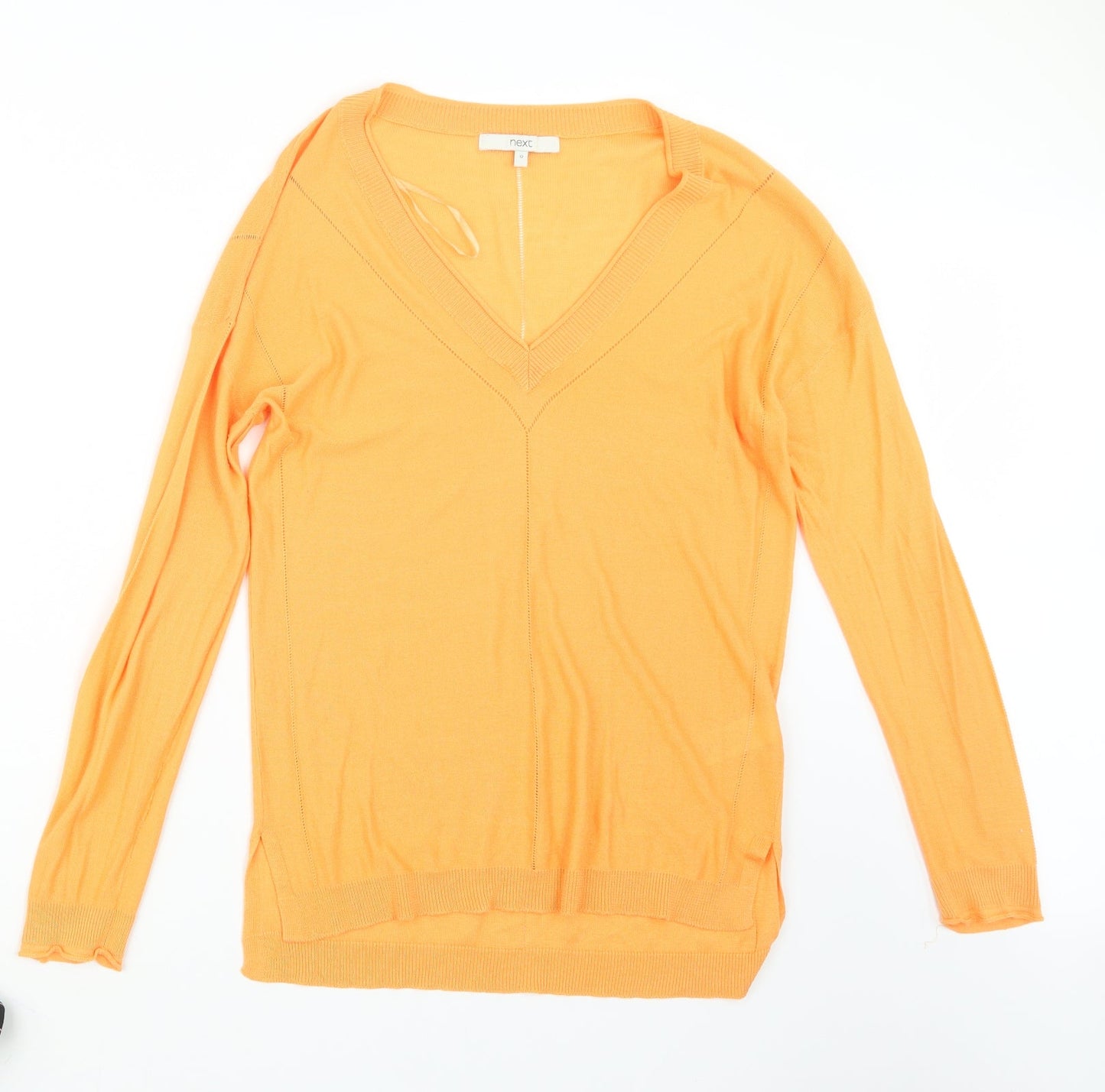 NEXT Womens Orange  Knit Pullover Jumper Size 12
