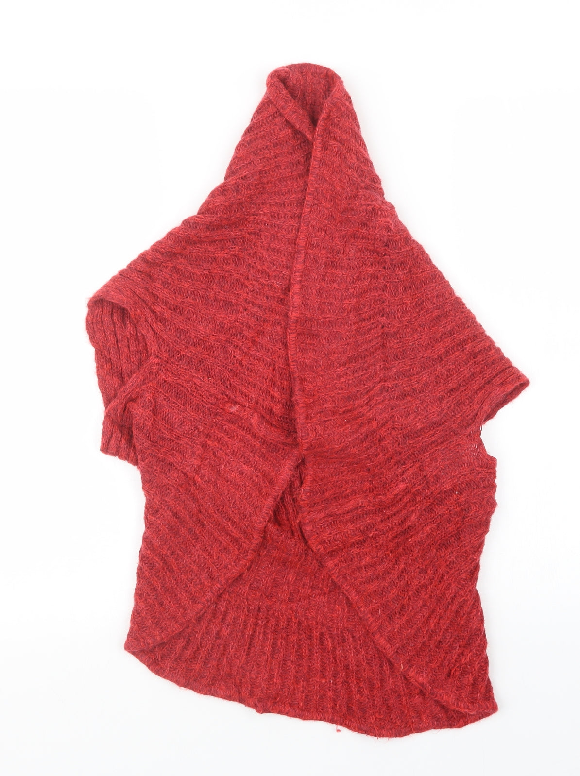Per Una Womens Red  Knit Cardigan Jumper Size S