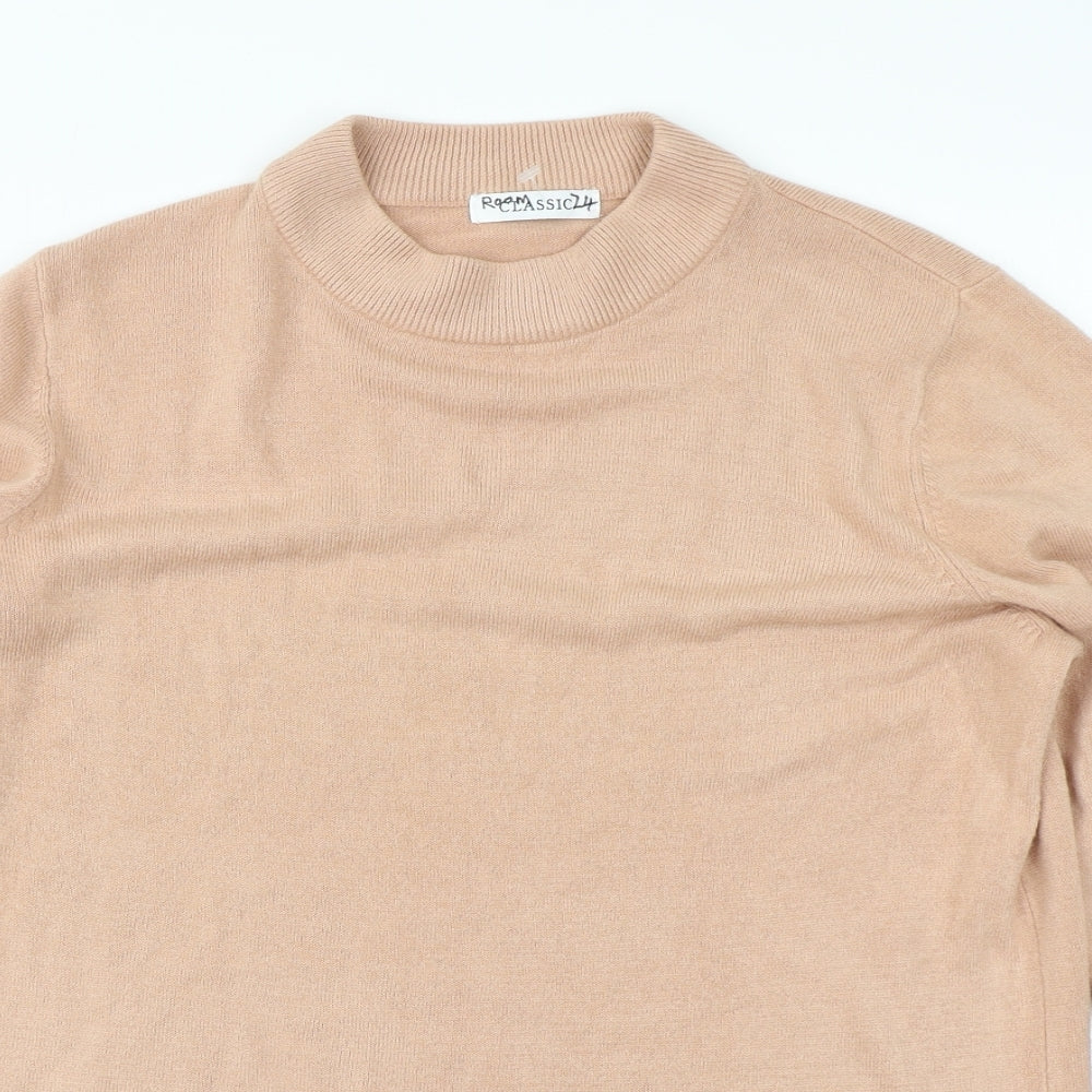 Classic Mens Pink  Knit Pullover Jumper