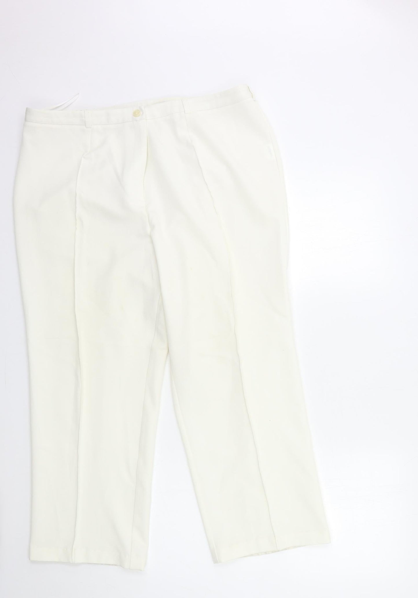 Preworn Womens White   Trousers  Size 36 in L26 in