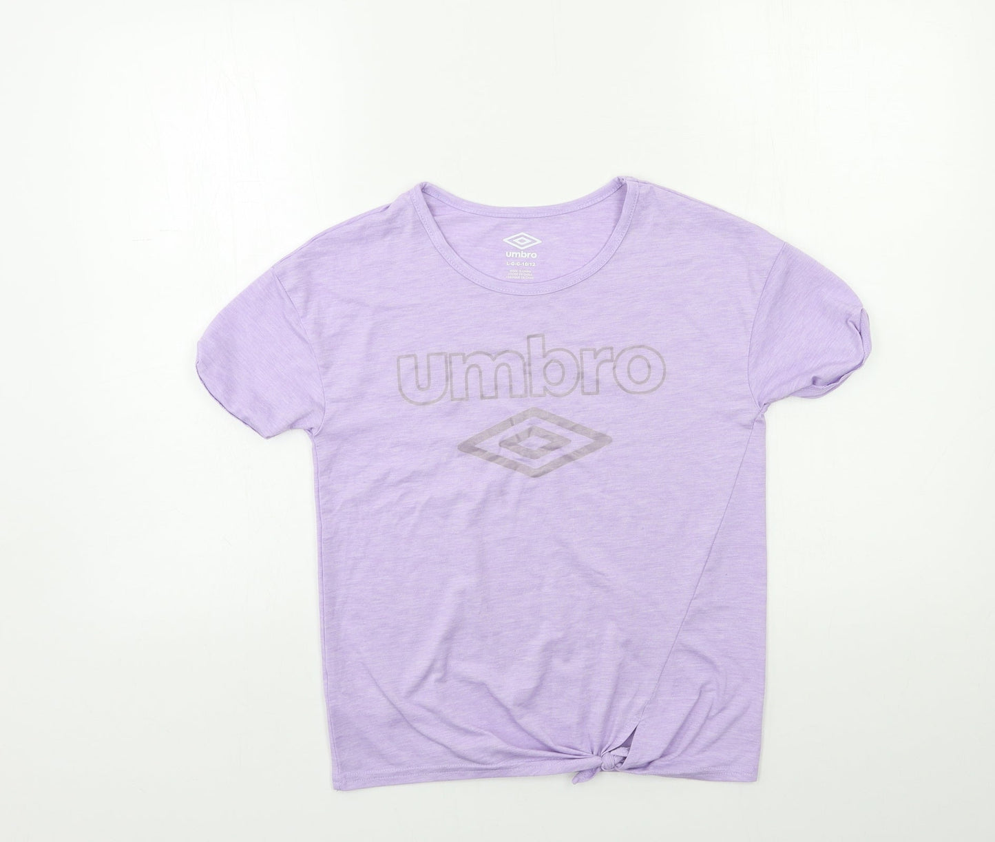 Umbro Girls Purple   Basic T-Shirt Size 10-11 Years
