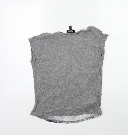 Mango Womens Grey   Basic T-Shirt Size S