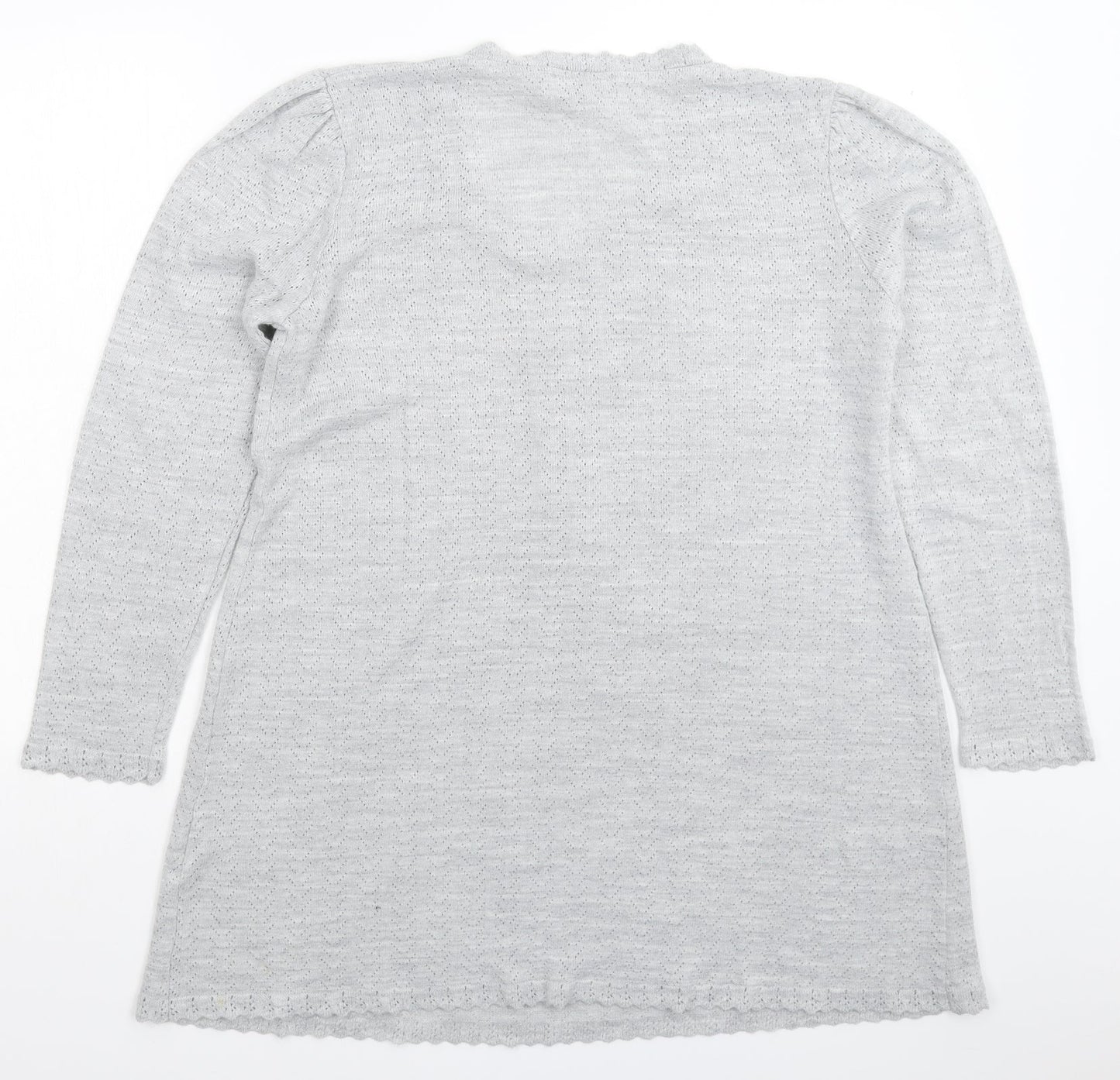 Afibel Womens Grey  Knit Pullover Jumper Size 18