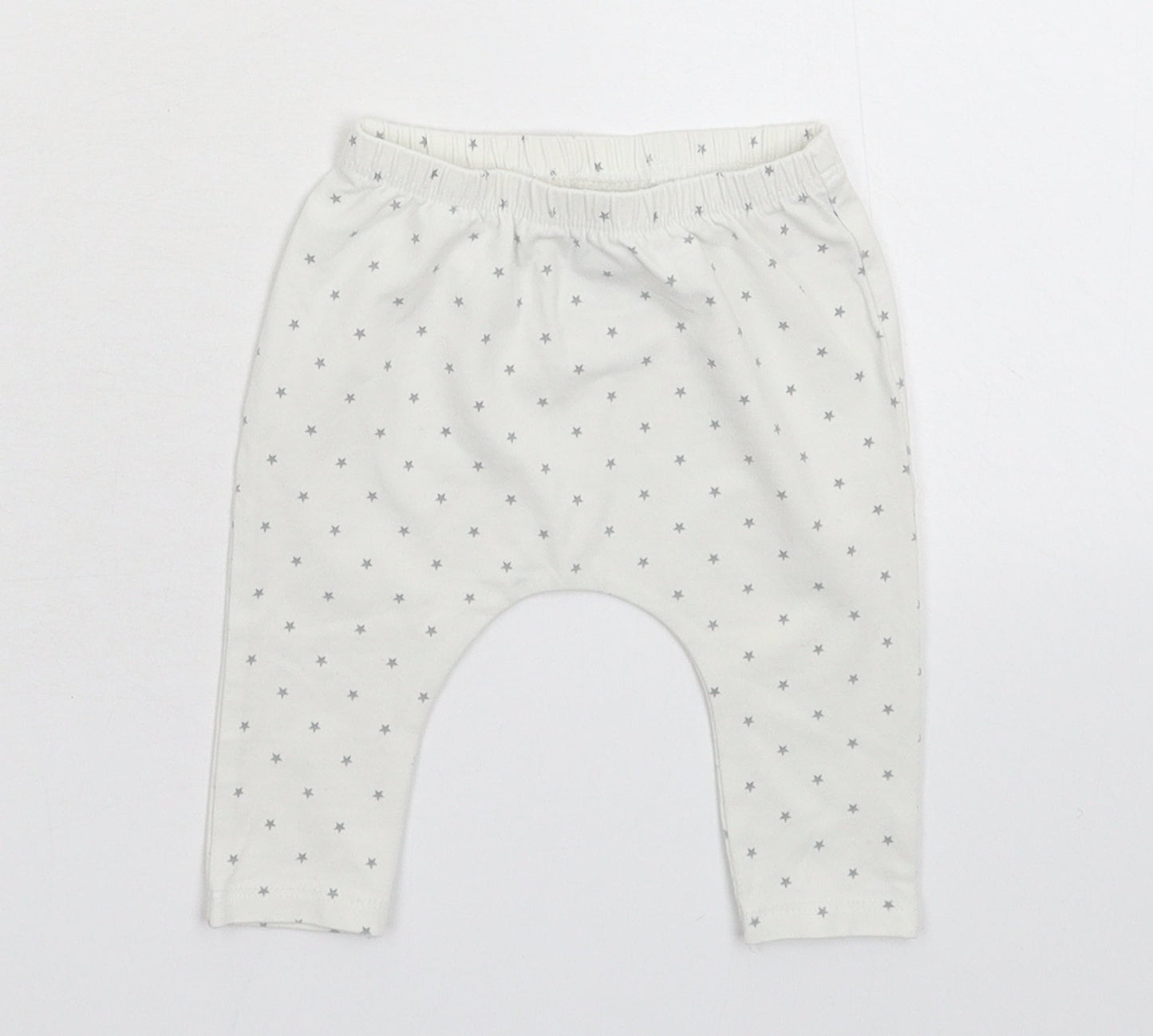 NEXT Baby White Geometric  Sweatpants Trousers Size 3-6 Months