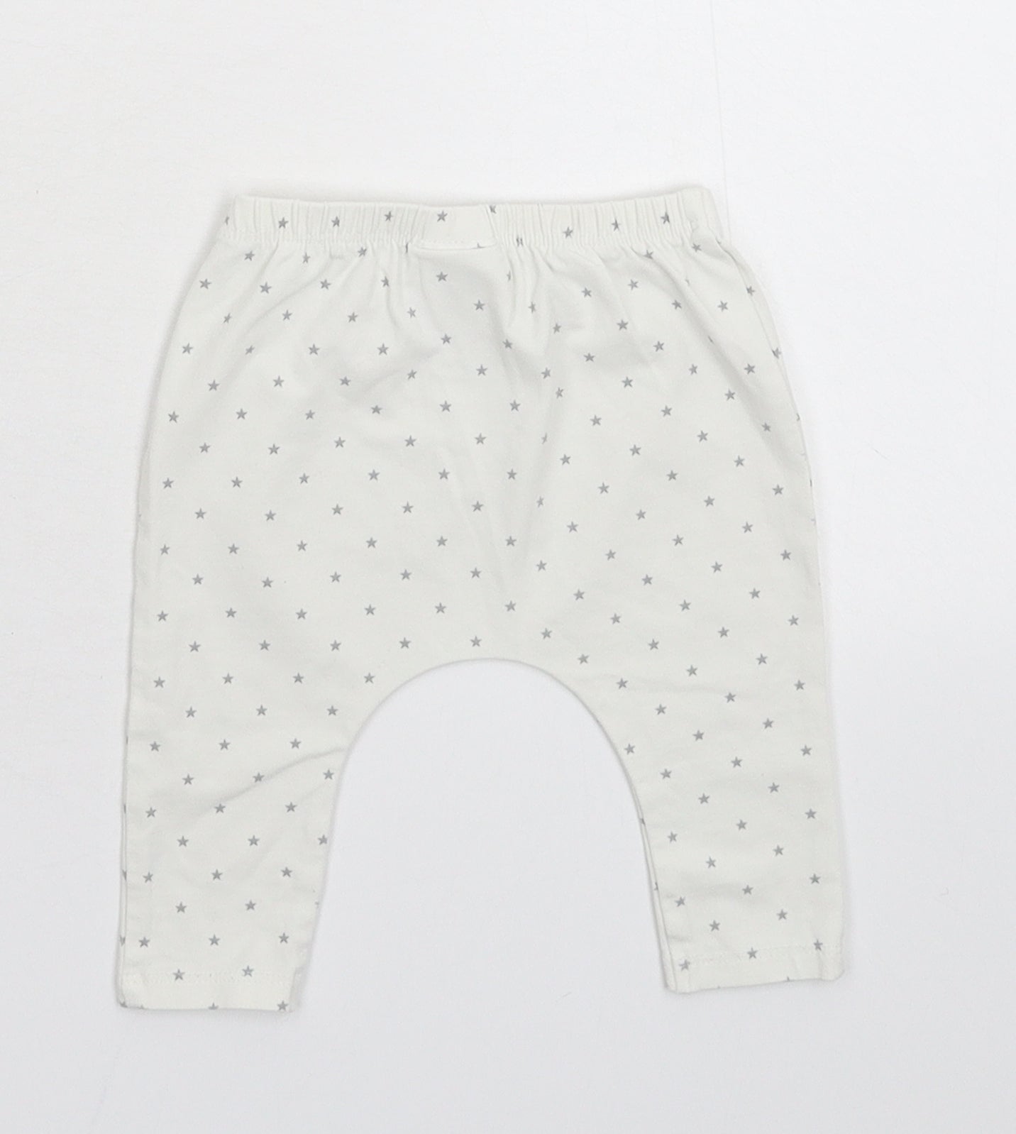 NEXT Baby White Geometric  Sweatpants Trousers Size 3-6 Months