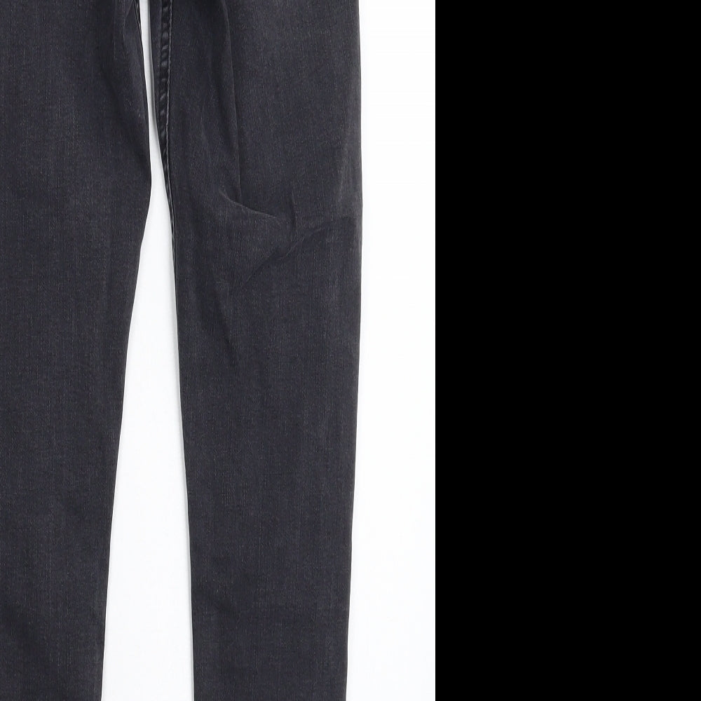 Topshop Womens Grey  Denim Skinny Jeans Size 26 in L26 in