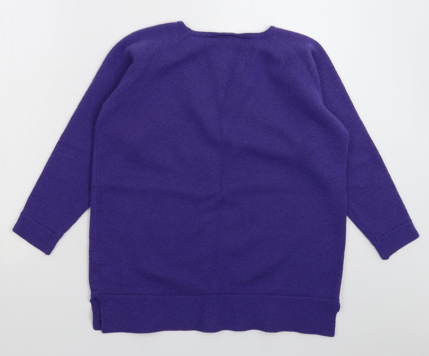 Poppy Womens Purple  Knit Pullover Jumper Size L