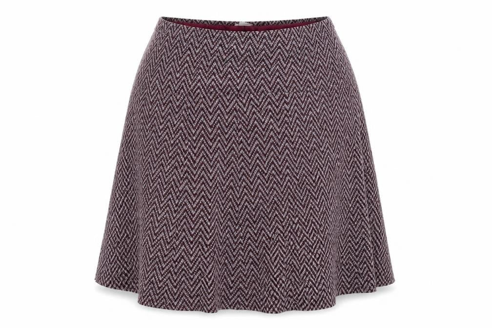 Afibel Womens Multicoloured Geometric  A-Line Skirt Size 30