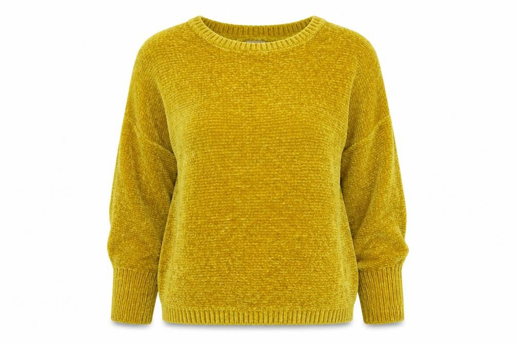 Aphorism Womens Yellow  Knit Pullover Jumper Size 10  - Oversized