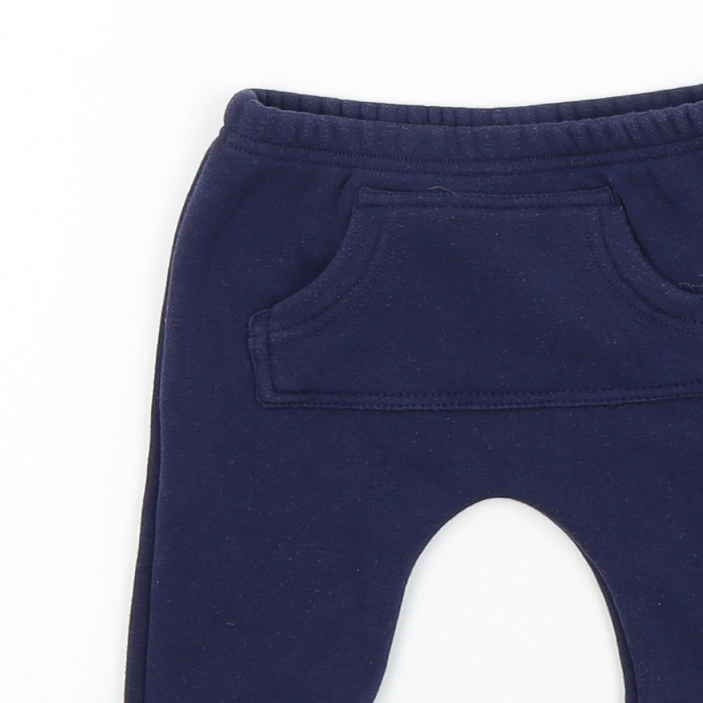TU Baby Blue Colourblock  Jogger Trousers Size 0-3 Months