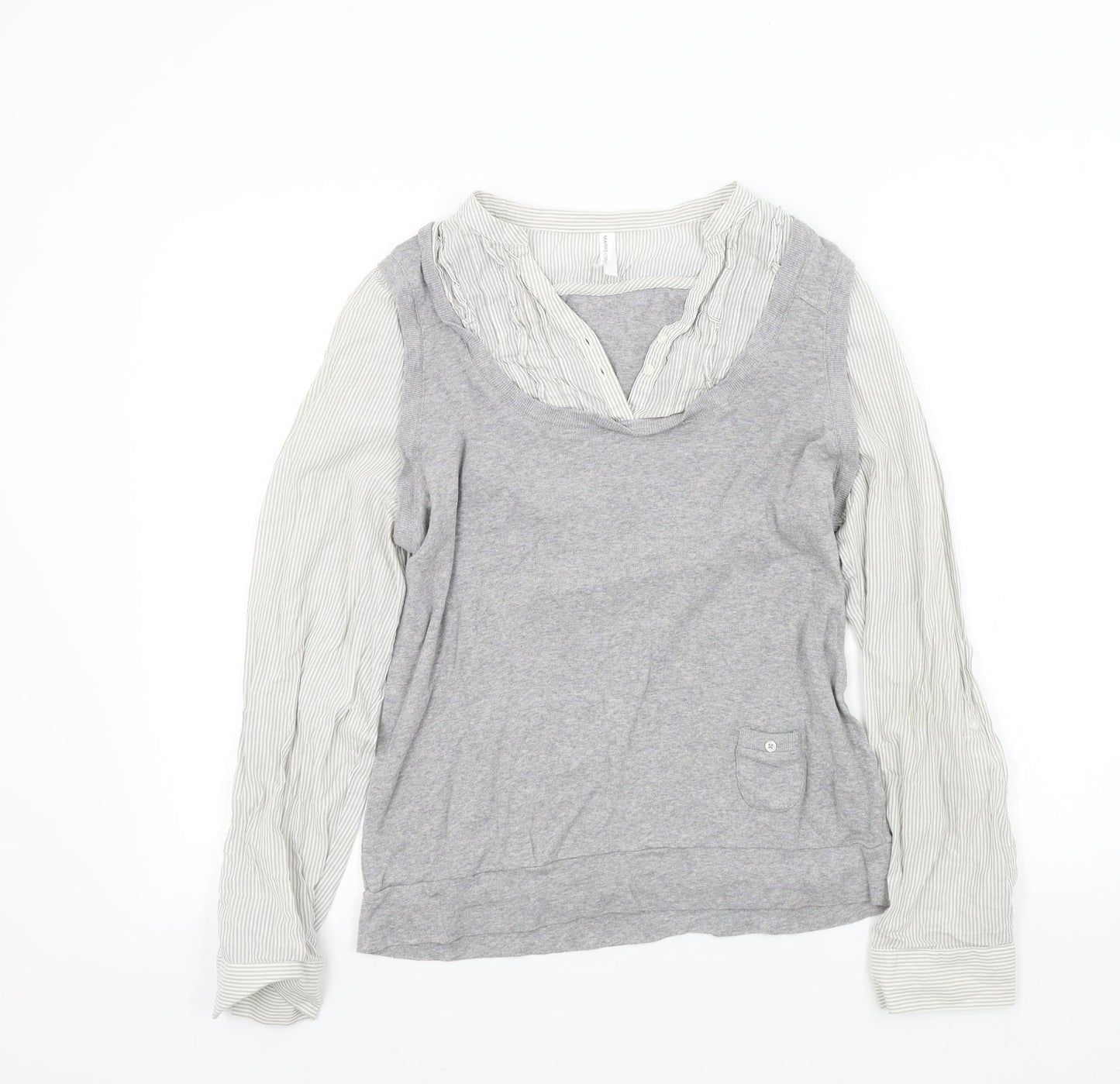 M&S Womens Grey   Pullover Jumper Size 16
