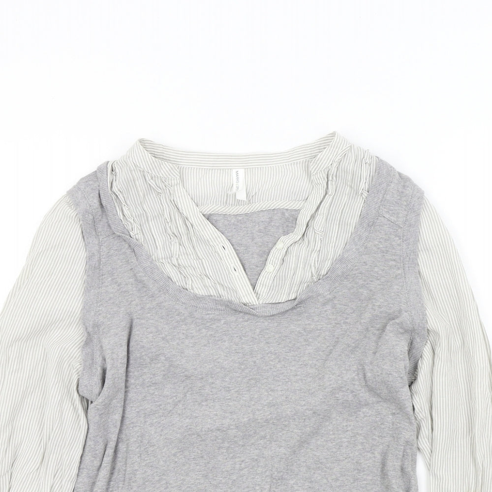 M&S Womens Grey   Pullover Jumper Size 16