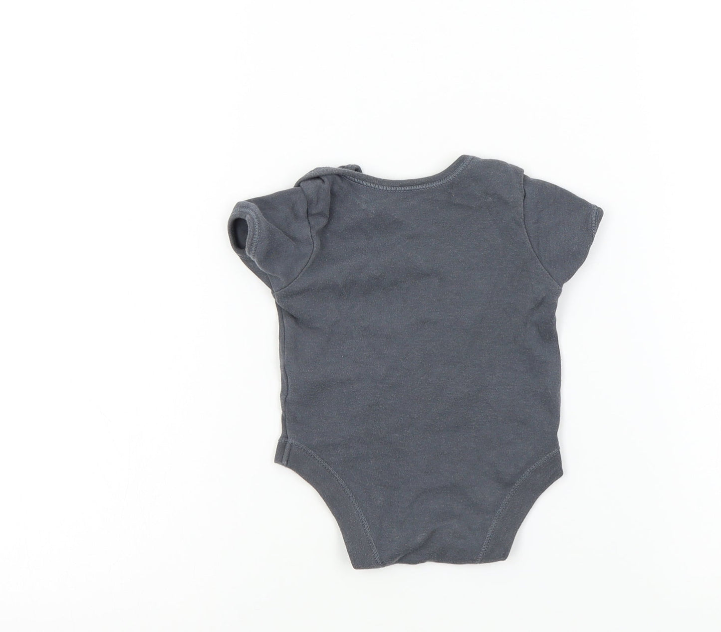 George Baby Grey Colourblock  Babygrow One-Piece Size 3-6 Months