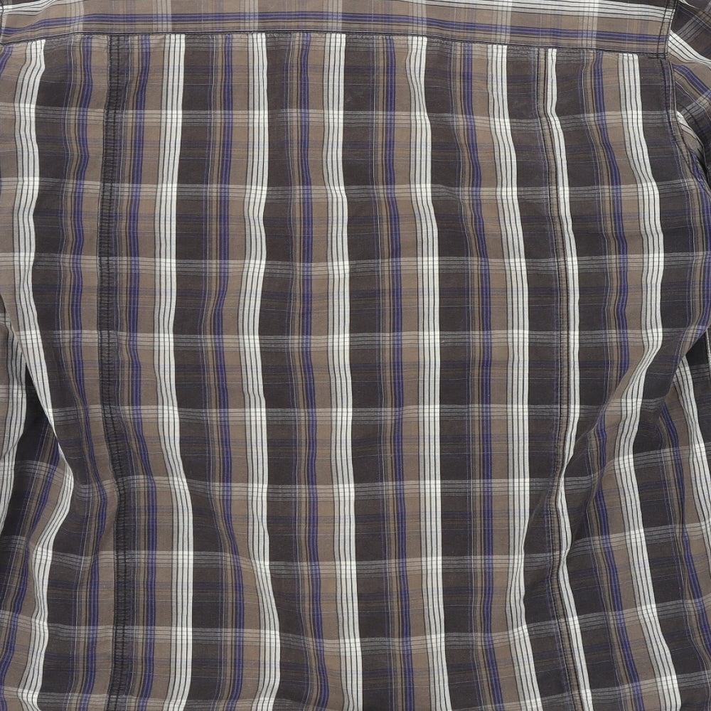 ASOS Mens Brown Check   Button-Up Size L