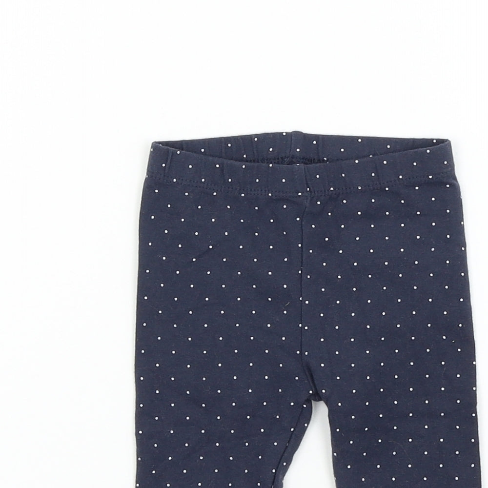 Nutmeg Boys Blue Spotted  Jogger Leggings Size 3-6 Months