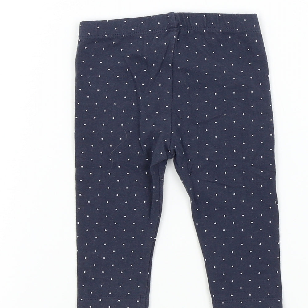 Nutmeg Boys Blue Spotted  Jogger Leggings Size 3-6 Months