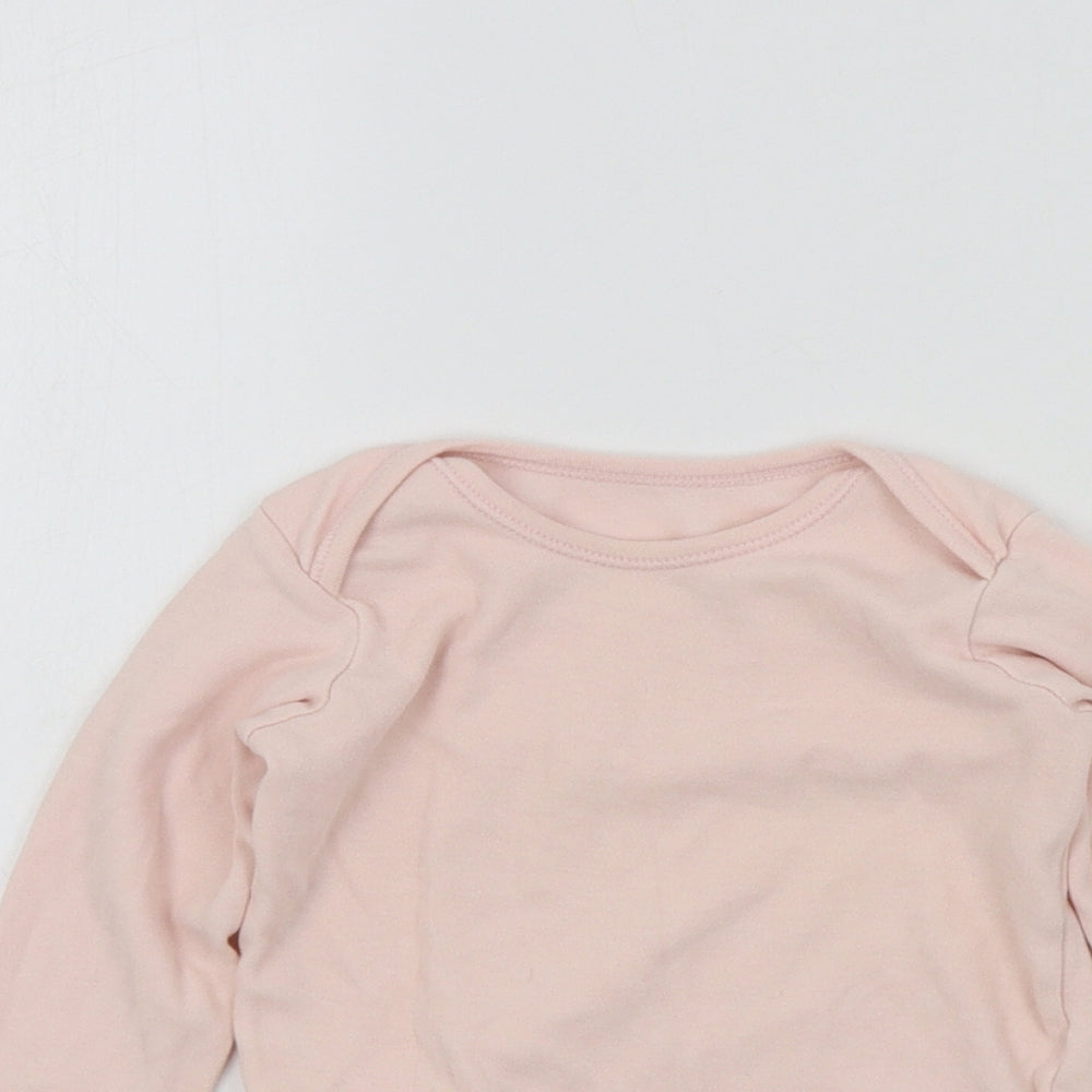 George Girls Pink Colourblock  Babygrow One-Piece Size 12-18 Months