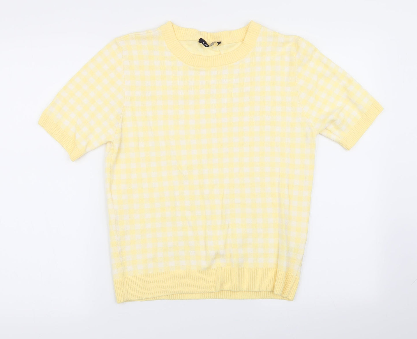 M&S Womens Multicoloured Check  Pullover Jumper Size 14