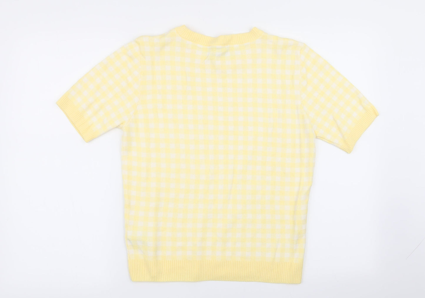 M&S Womens Multicoloured Check  Pullover Jumper Size 14