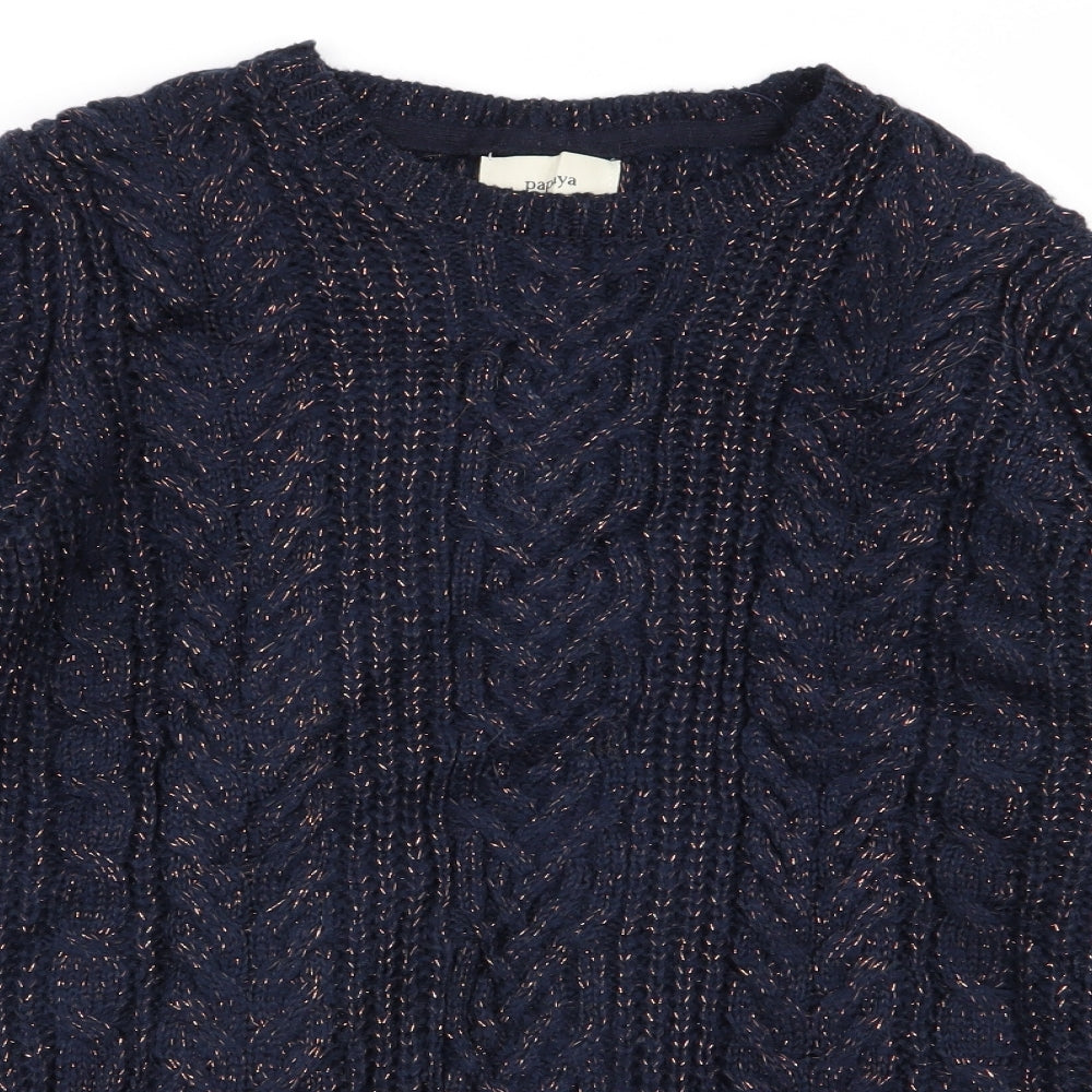 Papaya Womens Blue   Pullover Jumper Size L