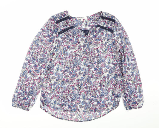 danielrainn Womens Multicoloured Floral  Basic Blouse Size M