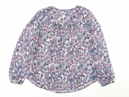 danielrainn Womens Multicoloured Floral  Basic Blouse Size M