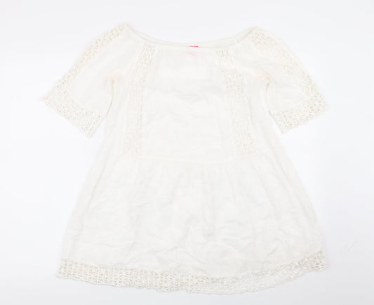 River Island Womens White   Basic T-Shirt Size XS